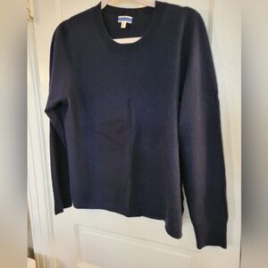 J. Crew Navy Cashmere Crew Neck Sweater